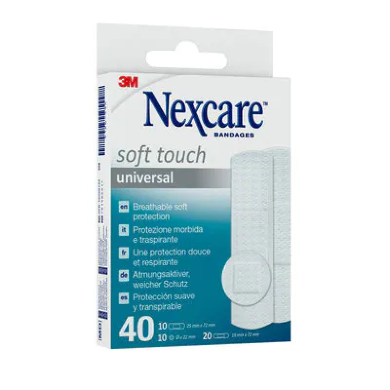 Nexcare Assorted Sizes Soft Strips 40 Strips