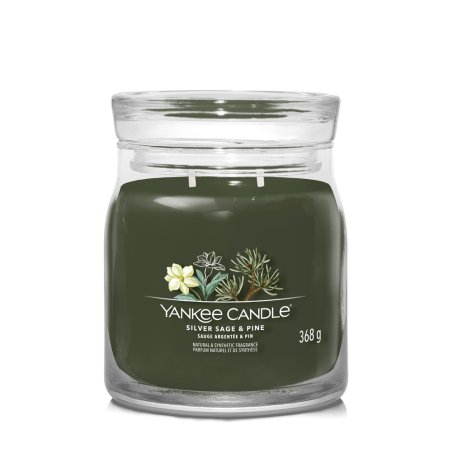 Yankee Candle Silver Sage & Pine bougie en cire Cylindre Vert 1 pièce(s)