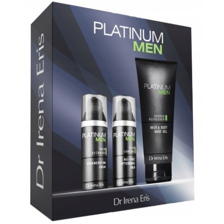 Dr Irena Eris Platinum Men Set For Men Face Cream 50 Ml After Shave Balm 50 Ml Cleansing Gel 200 Ml