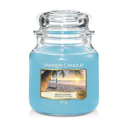 Yankee Candle Beach Escape bougie en cire Autres Herbe, Jasmin, Muguet, Musc, Bois Bleu 1 pièce(s)
