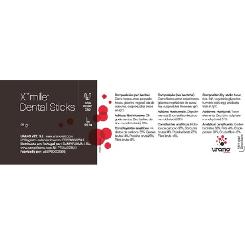Xmile Plus Dental Bars L 15x480g
