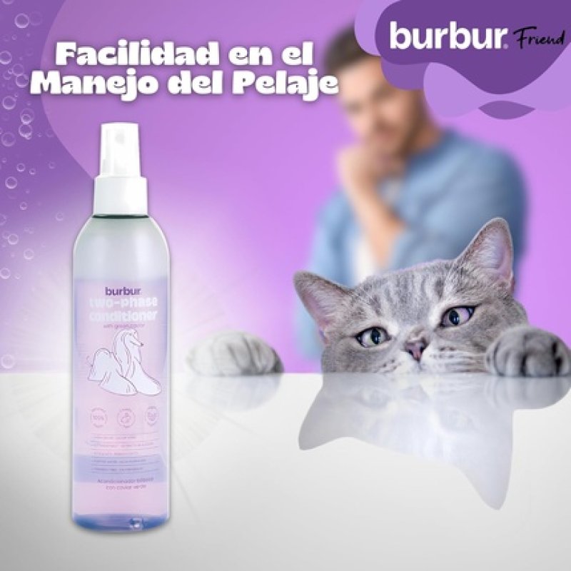 Burbur Dog Conditioner Spray for Detangling and Brushing for All Breeds