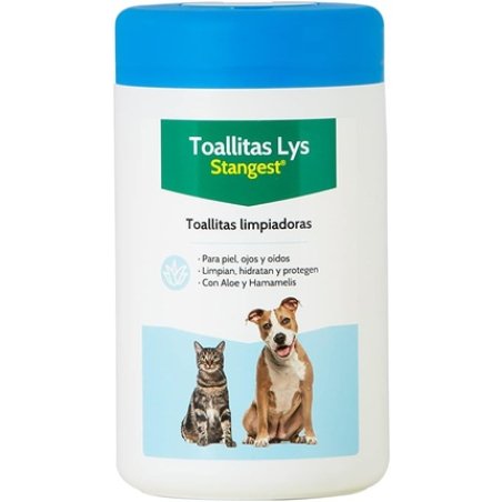 Stangest Lys Hygienic Wipes for Dogs and Cats - Cleaning Eyes, Ears, and Skin