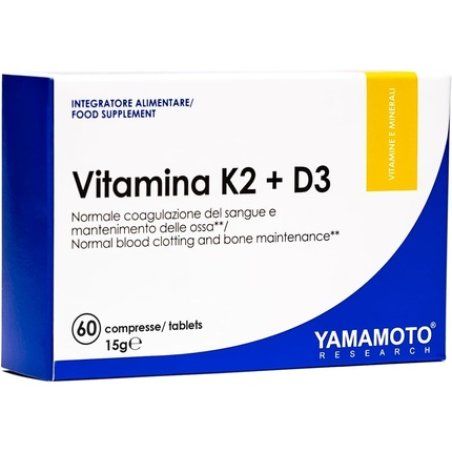 Yamamoto Research Vitamin K2 and D3 Food Supplement 60 Tablets