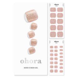 ohora Semi-Cured Gel Pedicure Strips 34pcs P Diamond