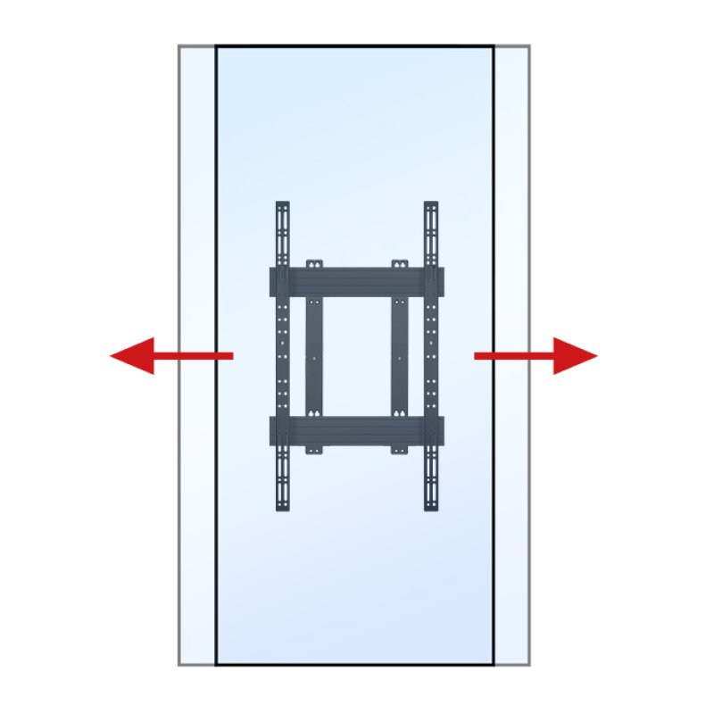 B-Tech SYSTEM X - XL Portrait Wall Mount For Ultrawide Displays