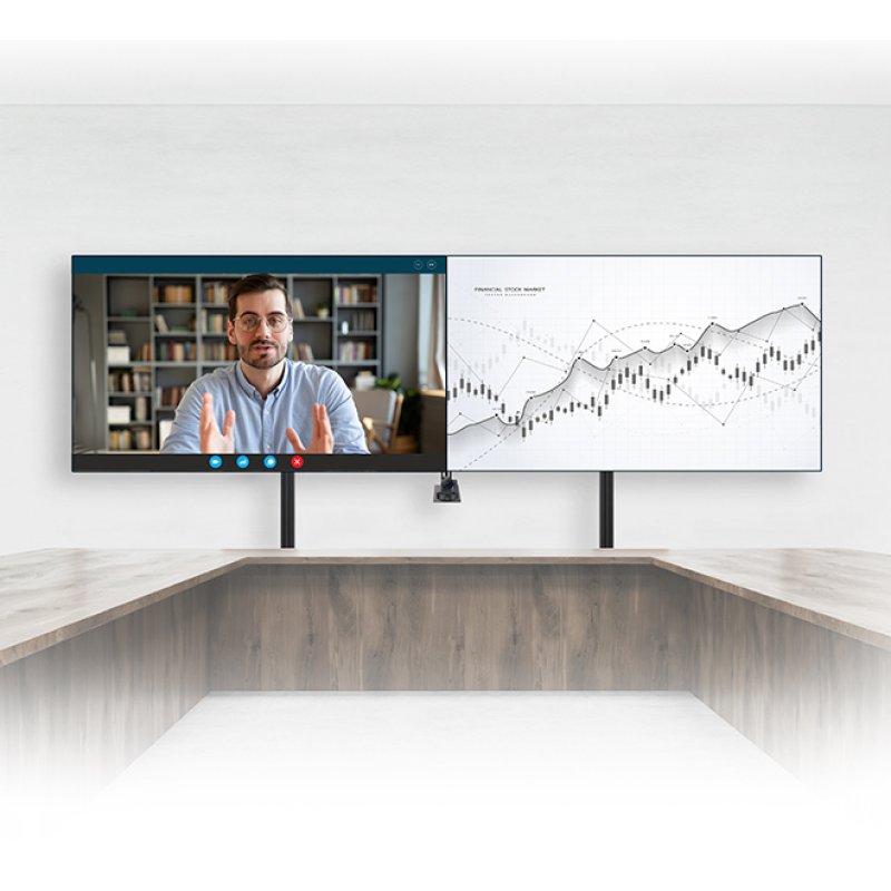 B-Tech BT8538 2,18 m (86") Sol Noir