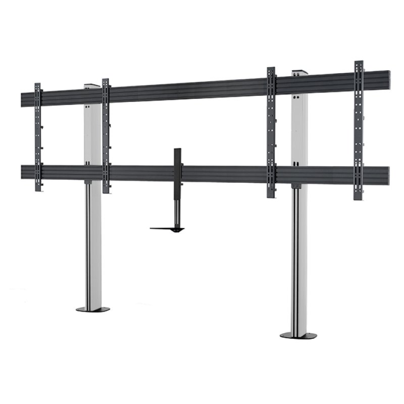 B-Tech BT8538 2,18 m (86") Sol Noir, Argent