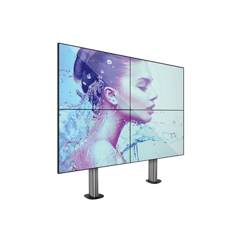 B-Tech SYSTEM X - 2 x 2 Universal Bolt-Down Videowall Mounting System with Micro-Adjustment for 46-60" screens