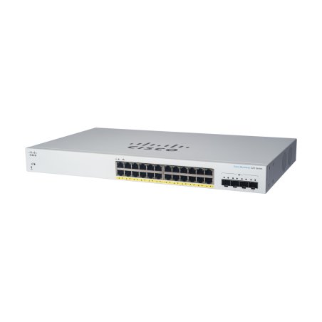 Cisco CBS220-24P-4G Géré L2 Gigabit Ethernet (10/100/1000) Connexion Ethernet, supportant l'alimentation via ce port