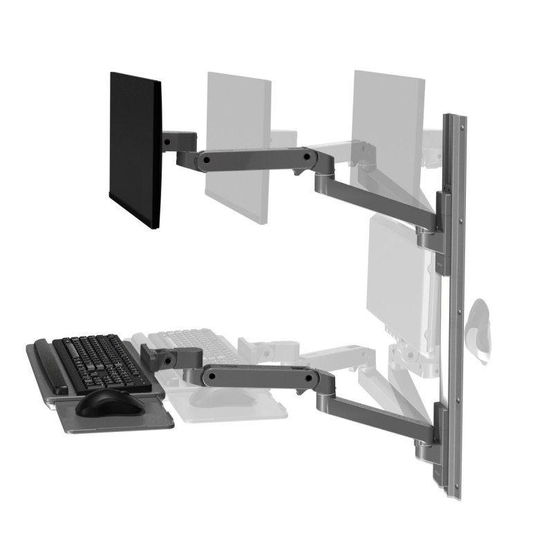 Ergotron LX Pro Series 45-696-293 monitor mount / stand 86.4 cm (34") Wall Dark Grey