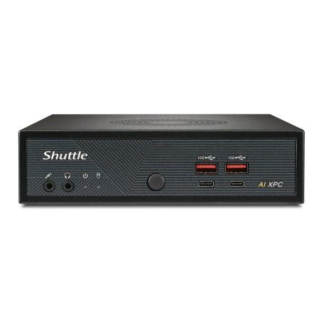 Shuttle Slim AI PC DN11H7 Intel Core Ultra 7 155H, Intel Arc graphics, 2xHDMI, 2x DP, 4x 2.5 Gbit LAN, VESA, 24/7