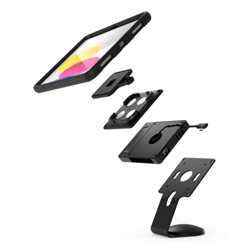 Compulocks Universal Tablet Magnetic Core Counter Stand or Wall Mount Plus Hub Black