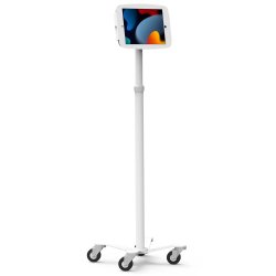 Compulocks iPad 10.2" Space Enclosure Medical Rolling Cart White