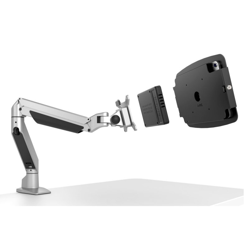 Compulocks iPad 10.9" 10th Gen Space Enclosure Articulating Arm Mount Plus Hub Black