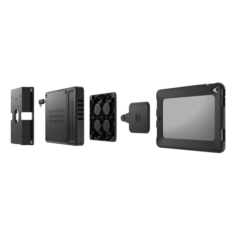 Compulocks Universal Tablet Magnetic Wall Mount Plus Hub Black