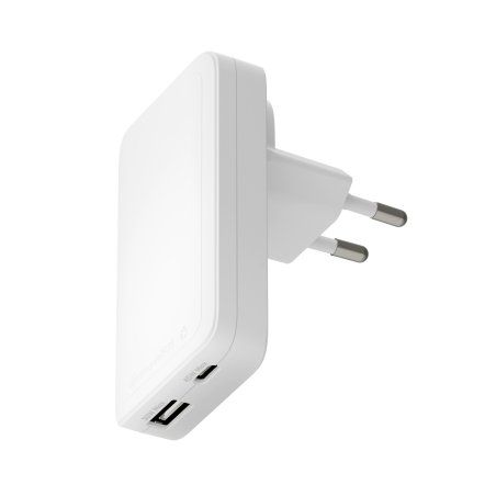 dbramante1928 Pro - EU/US Slim Charger - USB-C 45W USB-A 30W - W