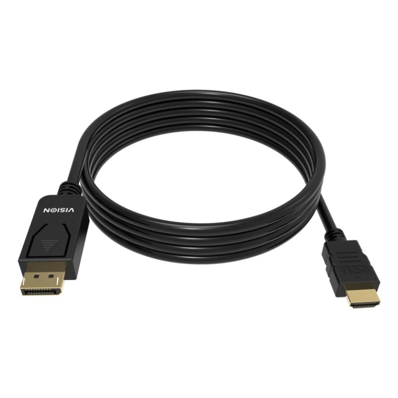VISION 2m Black DP to HDMI cable 8K