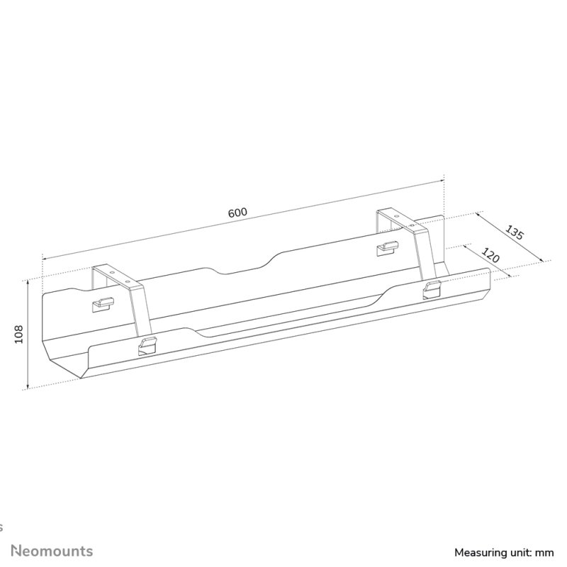 Neomounts ADS07-122BL Cable duct