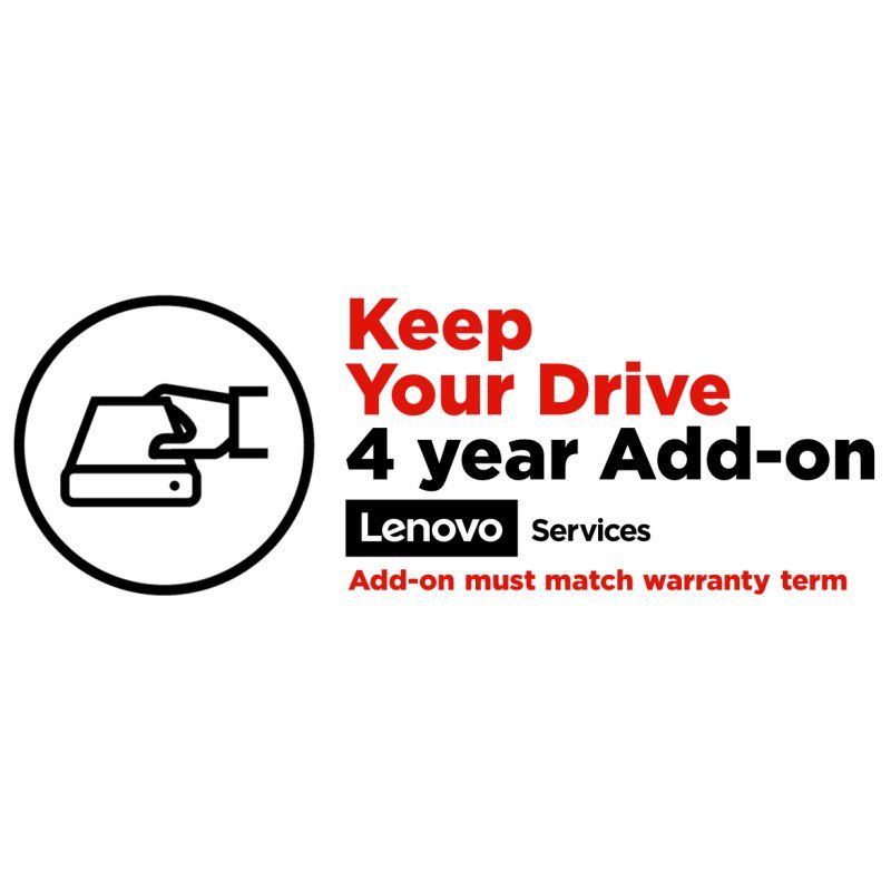 Lenovo 4Y Keep Your Drive 1 licence(s) 4 année(s)