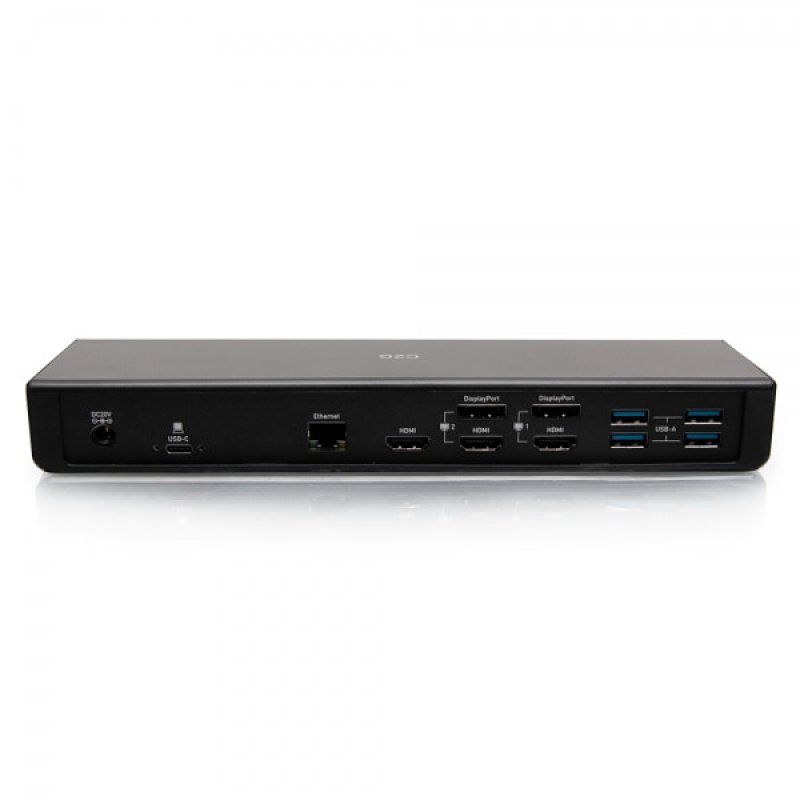 C2G USB-C 14-in-1 Triple Display Docking Station with HDMI, DisplayPort™, Ethernet, USB, 3.5mm Audio and Power