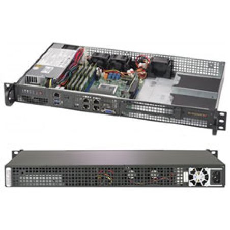 Supermicro A Server 5019D-FTN4 Rack (1 U) Noir