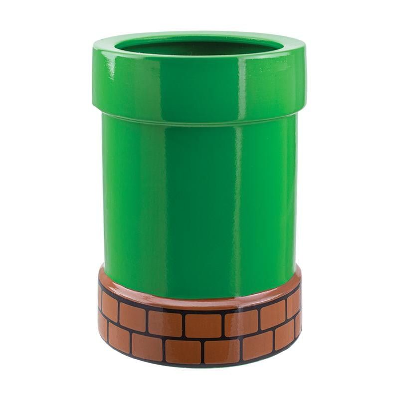 Paladone Super Mario Pipe Plant and Pen Pot porte crayons et stylos Vitrocéramique Vert, Orange