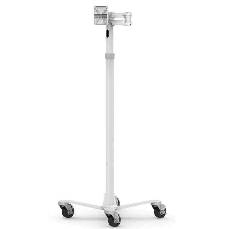 Compulocks iPad mini 8.3" Space Enclosure Medical Rolling Cart Extended White