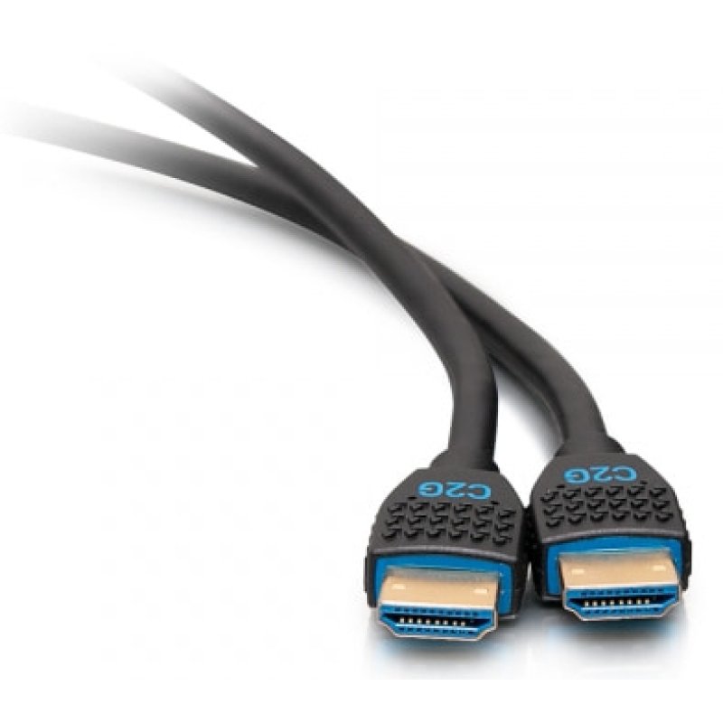 C2G Câble HDMI ultra flexible, haut débit, série de performance de 0,9 m - 4K 60 Hz encastrable dans le mur,