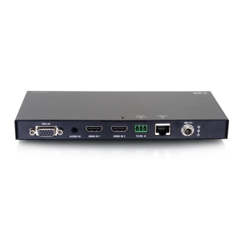 C2G Dual HDMI HDBaseT 4K VGA, 3,5 mm et RS232 sur boîtier d’extension émetteur de commutation Cat vers boîtier