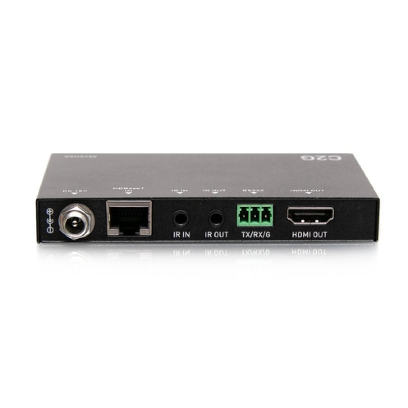 C2G Dual 4K HDMI HDBaseT VGA, 3.5mm, and RS232 over Cat Switching Extender Box Transmitter to Ultra-Slim Box Receiver