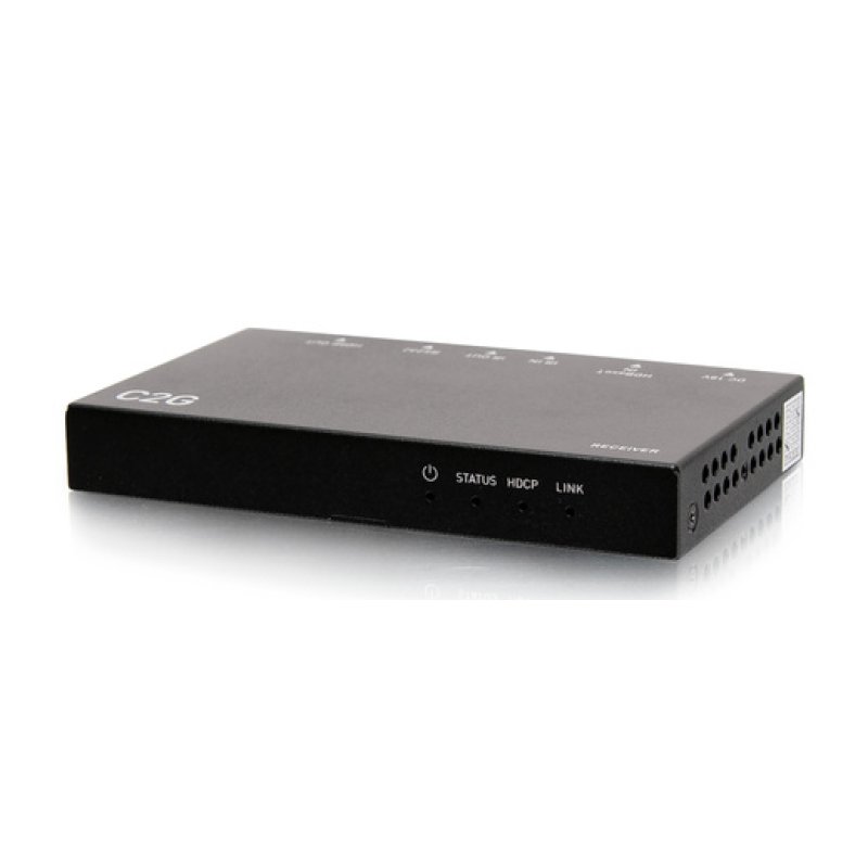 C2G Dual 4K HDMI HDBaseT VGA, 3.5mm, and RS232 over Cat Switching Extender Box Transmitter to Ultra-Slim Box Receiver