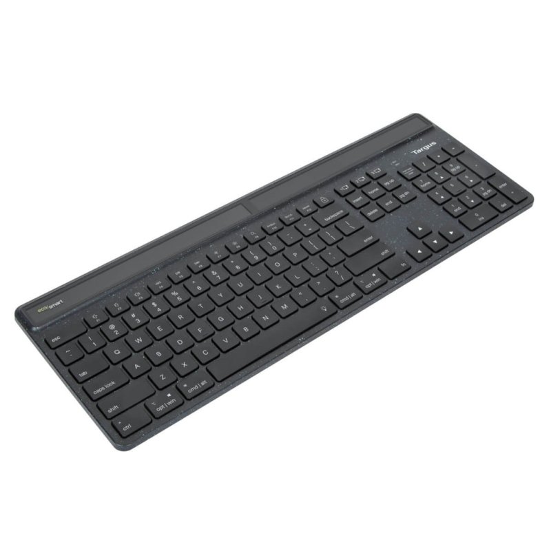 Targus Sustainable Energy Harvesting EcoSmart keyboard Universal Bluetooth QWERTY Nordic Black