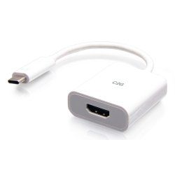 C2G Convertisseur adaptateur audio/vidéo USB-C vers HDMI - 4K 60 Hz - Blanc