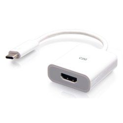 C2G USB-C to HDMI Audio/Video Adapter Converter - 4K 60Hz - White