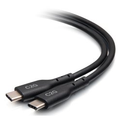 C2G 0.5m USB-C Male to USB-C Male Cable (20V 5A) - USB 2.0 (480Mbps)