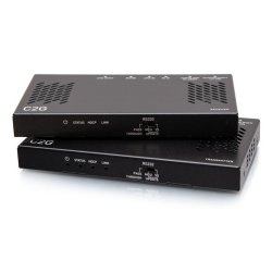 C2G HDMI HDBaseT RS232 and IR over Cat Extender Box Transmitter to Box Receiver (18Gbps) - 4K 60Hz
