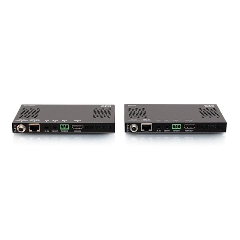 C2G HDMI HDBaseT RS232 and IR over Cat Extender Box Transmitter to Box Receiver (18Gbps) - 4K 60Hz