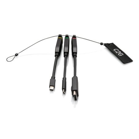 C2G Boucle d’adaptateurs à dongle 4K HDMI universelle avec code couleur Mini DisplayPort™, DisplayPort, USB-C et