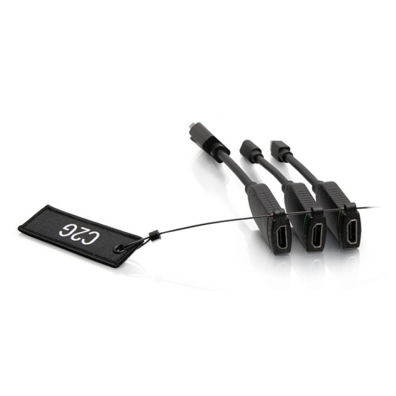 C2G Boucle d’adaptateurs à dongle 4K HDMI universelle avec code couleur Mini DisplayPort™, DisplayPort, USB-C et
