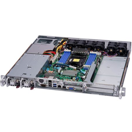 Supermicro SYS-111E-FDWTR server barebone Intel C741 LGA 4677 (Socket E) Rack (1U) Silver