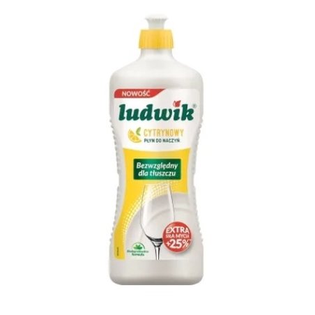 Ludwik Premium Lemon Scent Dishwashing Liquid - 900ml