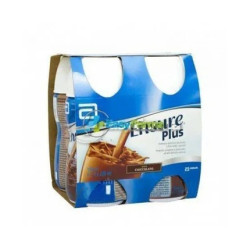 Abbott Ensure Plus Highcalorie Nutritional Supplement Chocolate Flavor 4x220 Ml
