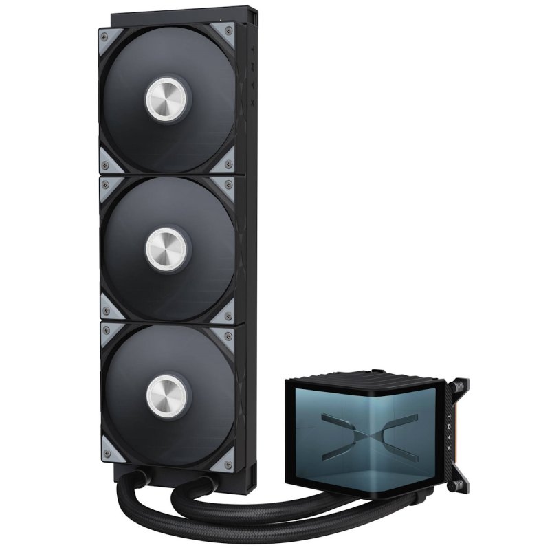 TRYX PANORAMA 360 AiO Wasserkühlung, 3D-AMOLED-Display - 360mm, schwarz