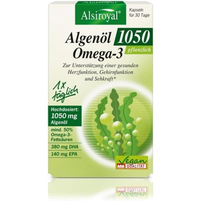 Alsiroyal Algae Oil 1050 Omega 3 High Dose with DHA & EPA