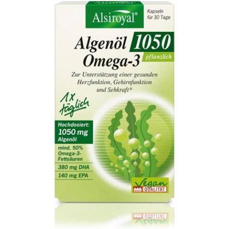 Alsiroyal Algae Oil 1050 Omega 3 High Dose with DHA & EPA