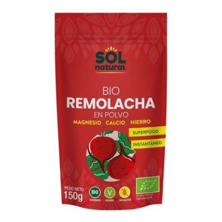 Sol Natural Organic Red Beet Powder 150g