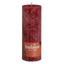Bolsius Rustiko Shine wax candle Cylinder Red 1 pc(s)