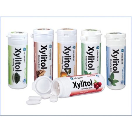 Miradent Xilitol Chewing Gum Spearmint Pack 30