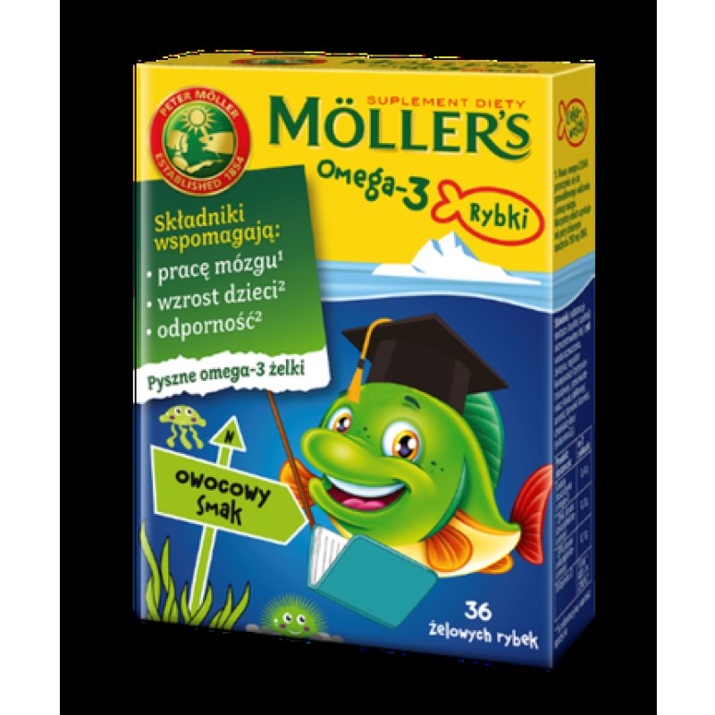 Moller's Fish Oil Omega-3 for Kids Fruity Flavor